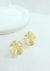 Brinco de Flor Amor Perfeito Banhado a Ouro - comprar online