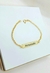 Pulseira Feminina para Adulto de Chapinha Personalizada Banhada a Ouro na internet