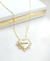Colar Personalizado Inicial ou Nome Coração Com Bordas Zircônias Banhado a Ouro na internet