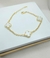 Pulseira de 3 Trevos Perolados Banhada a Ouro