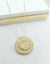 Colar Mandala Zircônias Duas Meninas Banhada a Ouro