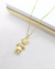 Colar Menina Com Detalhes em Microzircônias Banhado a Ouro