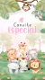 Convite Animado Safari Rosa - comprar online