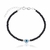 PULSEIRA PRATA 925 TURMALINA NEGRA OLHO GREGO MADRE PEROLA
