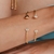 PULSEIRA BRACELETE BANHADO A OURO 18K REGULÁVEL DOURADO