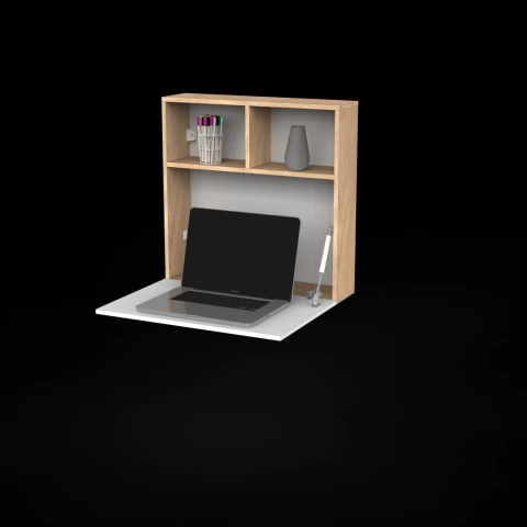 Escritorio Colgante 63cm Estudio Mesa Flotante Rebatible - comprar online