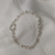 Pulsera de plata 925 maciza eslabones cruz