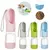 Garrafa de água e comida para pet, garrafa 2 em 1 portátil - Click Ofertas