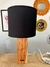 Velador negro pie macizo - comprar online