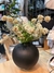 Florero Cerámica Negro Opaco 15x15x15 cm - comprar online