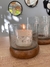 Fanal de vidrio c/ base de madera L - comprar online