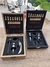 Set de vino ajedrez X4 madera clara - comprar online