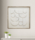 Cuadro Formas en Relieve con Marco Madera 60 x 60 cm - comprar online