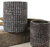Maceta redonda cemento X2 - comprar online