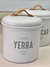 Tarro blanco para yerba - comprar online