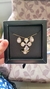 Conjunto Elegante Colar 60cm Crucifixo, Anel e Brincos com Pedras - BF Semijoias