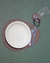 Individual Gota con Posavaso doble Similcuero - reversible -