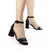 Sandália Feminina Casual Salto Médio Bloco Couro Bottero - Liz Bela Boutique