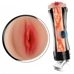 MASTURBADOR VAGINA EM FORMATO DE TAÇA COM VIBRAÇÃO E VENTOSA - comprar online