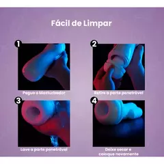 Masturbador Masculino com Vibração e Sucção - comprar online