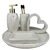 Kit lavabo Rochedo branco com coração - comprar online