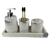 Kit Lavabo marmorizado Branco – 4 Peças na internet