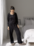 Refugio | Pantalón + Remera Manga Larga (Negro) - comprar online