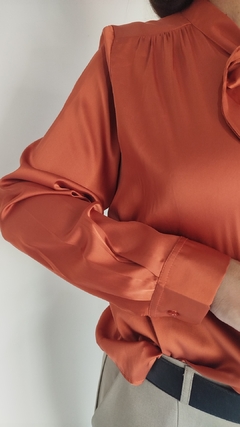 Camisa Aura con lazo y botones - comprar online