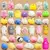 1-6 peças mochi squishies kawaii anima brinquedos mole para crianças antiestre - loja online