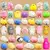 1-6 peças mochi squishies kawaii anima brinquedos mole para crianças antiestre