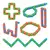 Set x3 Cadenas Multiforma Sensoriales – Wacky Tracks - tienda online