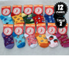 SOQUETE NIÑO ESTAMPADO Talle 2 - X 12