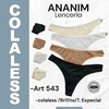 ART 543 COLALESS DE MICROFIBRA CON BRILLOS.- X12 SURTIDA DE COLORES