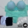 CONJUNTO TASA SOFT DE ENCAJE CON CULOTTE LESS x6 - comprar online