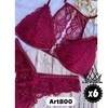 CONJUNTO TRIANGUL SOFT DE ENCAJE C/ LESS EN V x6 - comprar online