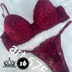 CONJUNTO TASA SOFT DE ENCAJE C/LESS REGULABLE x6 - comprar online