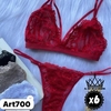 CONJUNTO BRALLET DE ENCAJE CON DOBLE TIRA X6 - comprar online