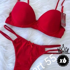 CONJUNTO TASA SOFT DE ALGODON CON LESS DOBLE TIRA X6 - comprar online