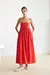 Vestido Linho Vermelho - comprar online