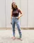 Calça Mom Fit - Claro Marmorizado na internet