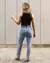 Calça Mom Fit - Claro Marmorizado - comprar online