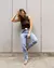 Calça Mom Fit - Claro Marmorizado - Versale