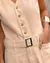 Macacao Jeans Cinto Aveia