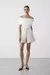 Blusa Off White Canelada Ribana com decote - comprar online