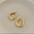 Argola Gota Anoz - Banhado Ouro 18k - Antialérgico