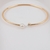 Bracelete Perola Luz - Banhado Ouro 18k - Antialérgico