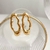 Brinco Oval Organico - Banhado Ouro 18K - Antialérgico - comprar online