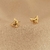 Brinco Borboleta Liso - Banhado Ouro 18K - Antialérgico