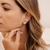 Brinco Meia Argola - Banhado Ouro 18k - Antialérgico