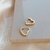 Argola Click Coração - Banhado Ouro 18K - Antialérgico
